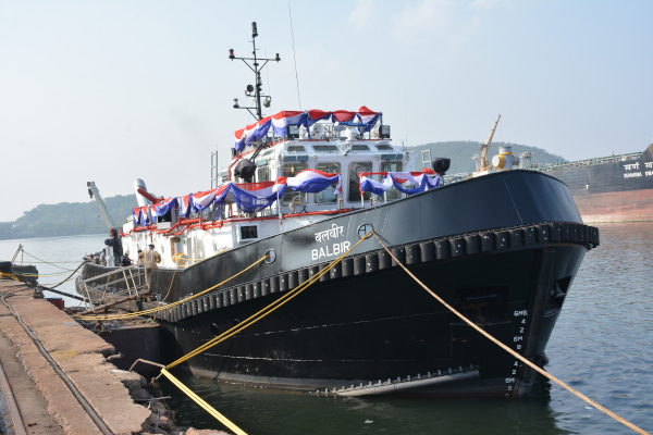 DELIVERY OF 50TON BOLLARD PULL TUG “BALBIR” TO NAVAL DOCKYARD MUMBAI BY M/S HINDUSTAN SHIPYARD LTD