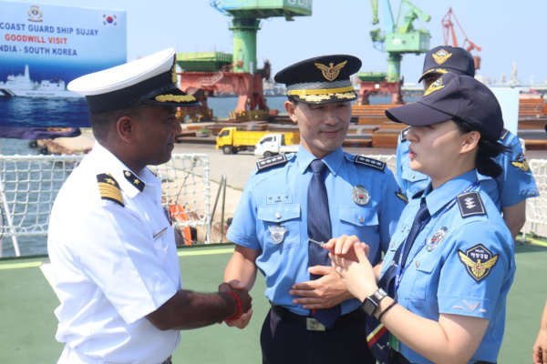 ICGS Sujay makes port call in South Korea as part of its ongoing overseas deployment to East Asia