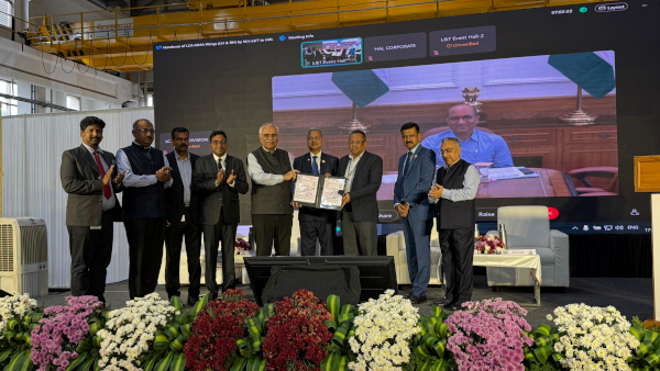 HAL Receives First Set of Wing Assemblies for LCA MK1A From L&t