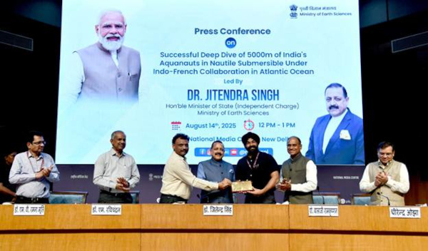 India Joins An Elite Club : Two Aquanauts Cdr. Jatinder Pal Singh And Sh. Raju Ramesh Deep Dive Upto 5000m In Deep Sea