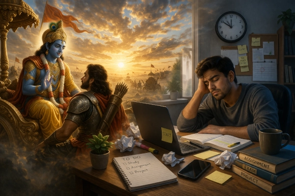 Procrastination and the Bhagavad Gita: Why We Delay the Life We Are Meant to Live