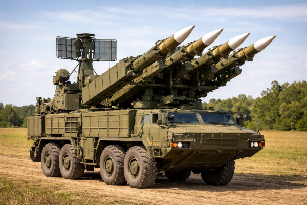 OSA-AK missile system in open field