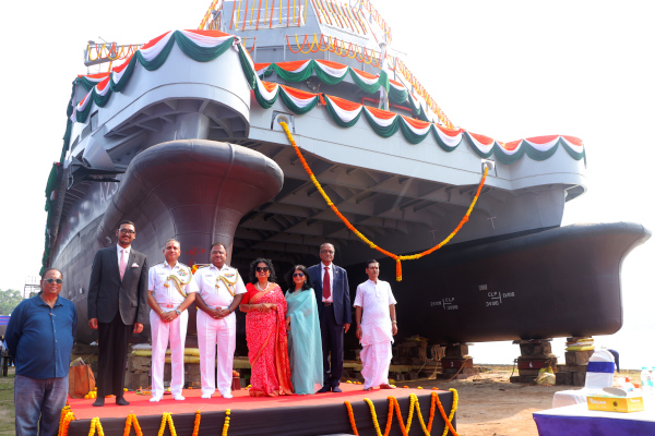 Indian Navy Launches Fourth Diving Support Craft DSC A 23 In Kolkata