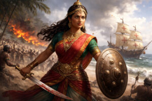 Rani Abbakka at the battlefront