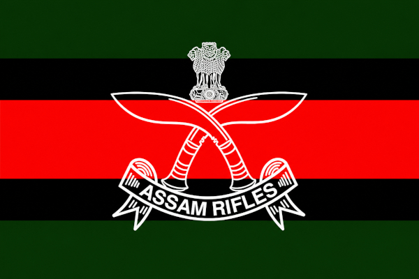Assam Rifles emblem flag design