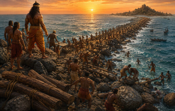 Constructing the path to the island