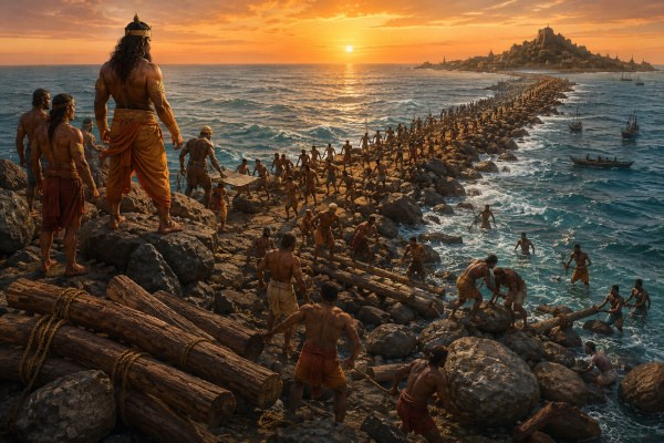 Constructing the path to the island