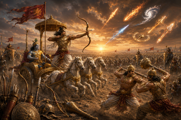 Weapons, Astras and Warrior-Systems in the Mahabharata-Dharmakshethra