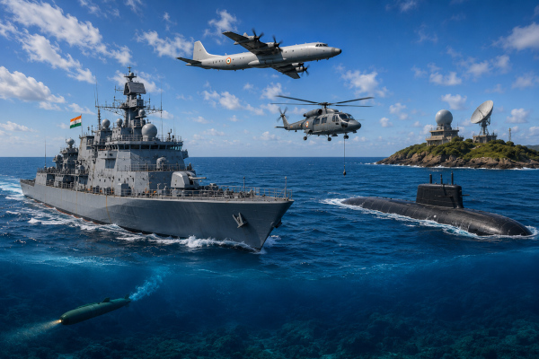 Naval defense operations at sea