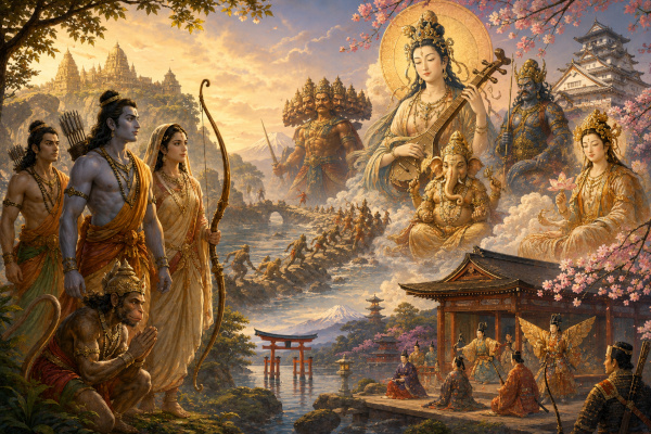 Epic mythic fusion of cultures and deities
