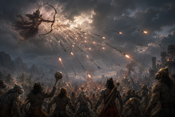 Indrajit’s Aerial Warfare