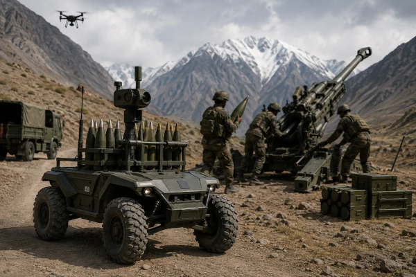 4×4 UGVs for Artillery Logistics and Battlefield Mobility