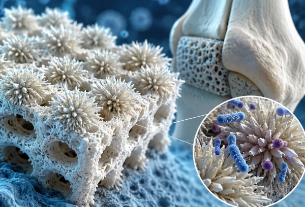 Antibiotic-Free Defence for 3D-Printed Bone