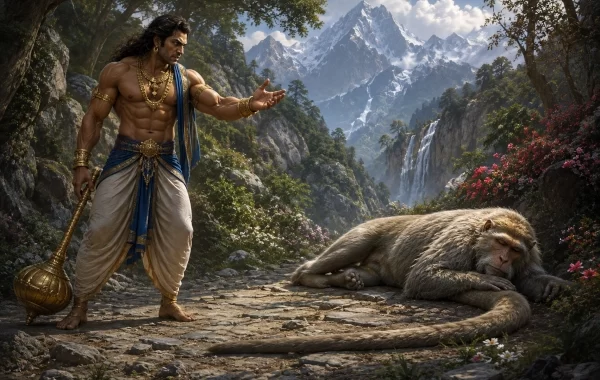 Bhima Meets Hanuman