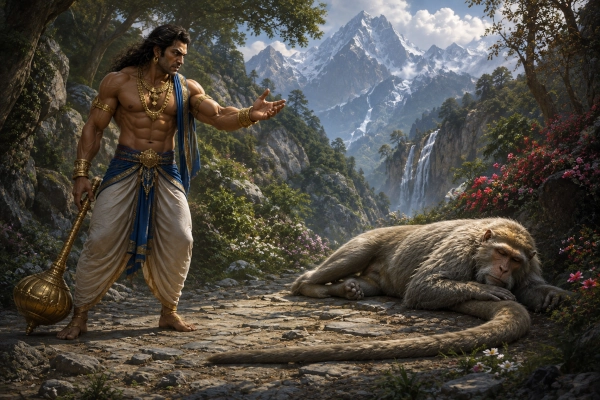 Bhima Meets Hanuman