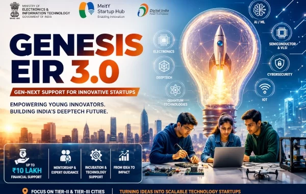 GENESIS EIR 3.0 Offers Up to ₹10 Lakh to Turn Young Indian Innovators Into DeepTech Entrepreneurs