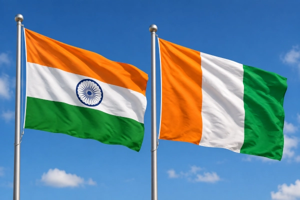 India Côte d’Ivoire flags