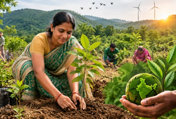 India Restored 21.76 Million Hectares of Land