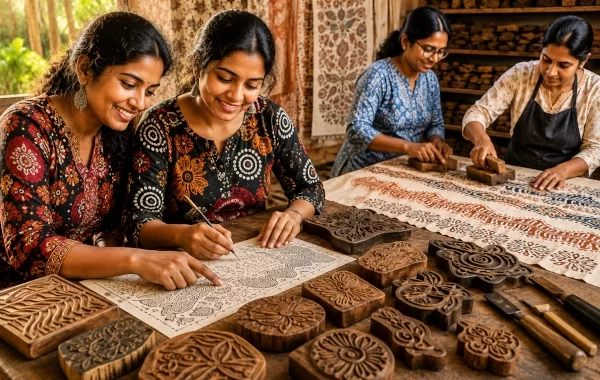 Indian Woodblock Craft