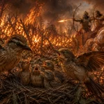 Mandapala and the Bird Family of Khandava — The Four Chicks Who Faced a Forest of Fire