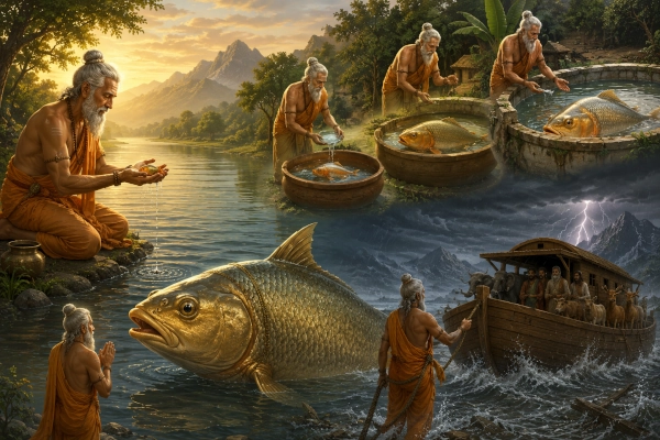 Manu and the Great Fish