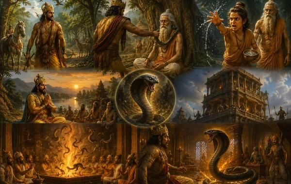 Parikshit and Takshaka