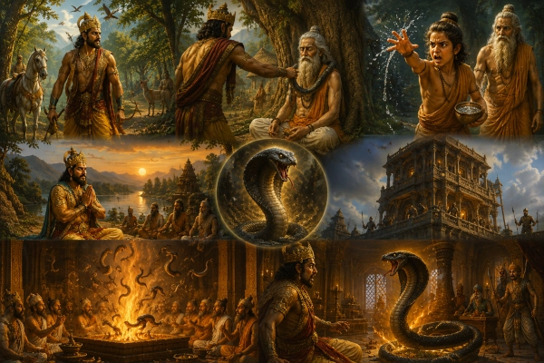 Parikshit and Takshaka