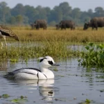 Rare Migratory Smew Recorded for First Time in Assam’s Laokhowa Wildlife Sanctuary