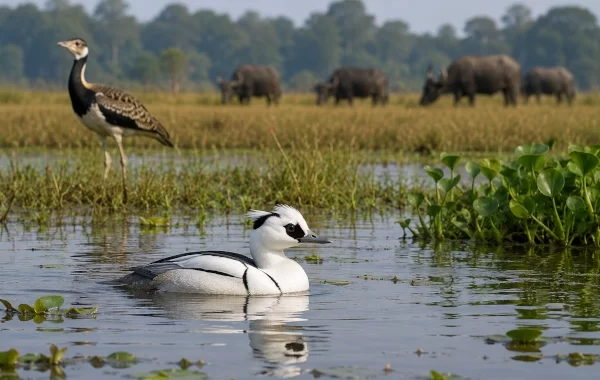 Rare Migratory Smew