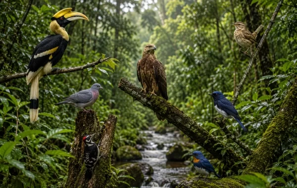 Rich Western Ghats Bird Diversity at Kerala’s Peppara Sanctuary