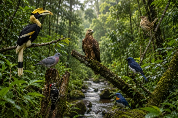 Rich Western Ghats Bird Diversity at Kerala’s Peppara Sanctuary