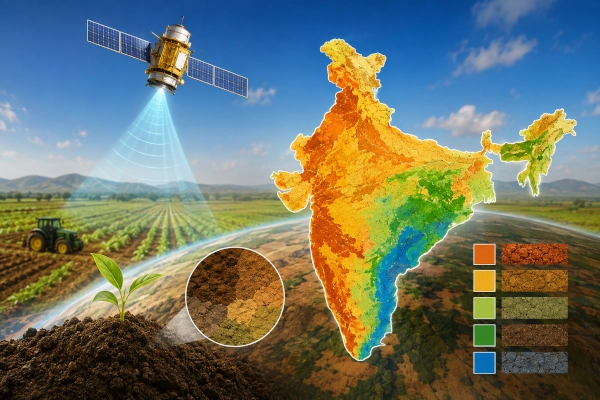 Satellite based Soil Texture Map