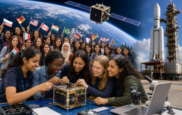 Girls from 108 Countries Build ShakthiSAT in India
