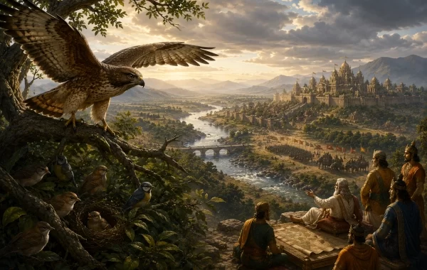 The Hawk and the Smaller Birds