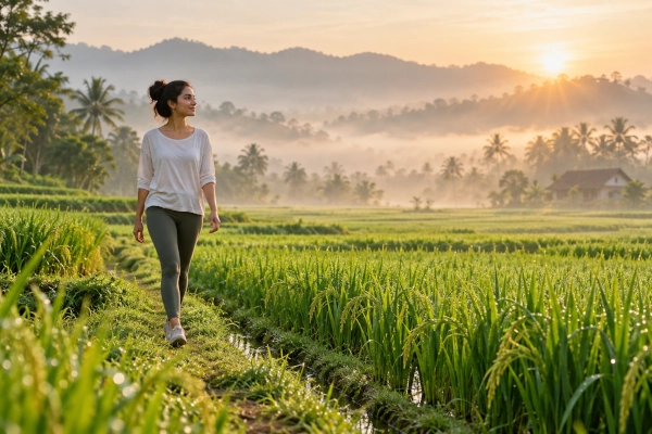 Ayurveda and wallking