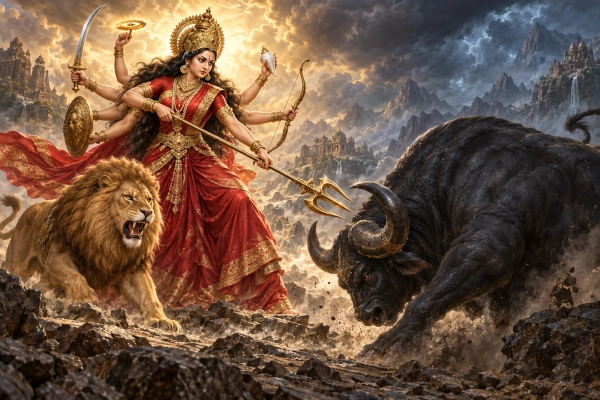 Durga Vs Mahishasura