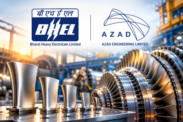 BHEL Awards ₹52.68 Crore Indigenous Gas Turbine Component Contract to Azad Engineering