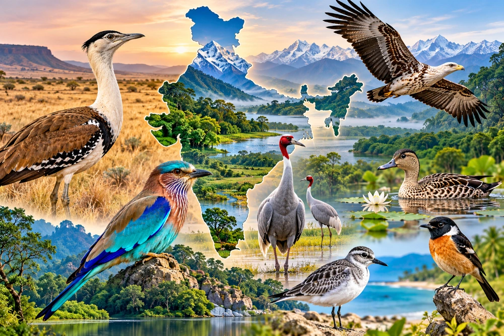 India Begins National Red List Assessment of 1,211 Bird Species to Strengthen Wildlife Conservation