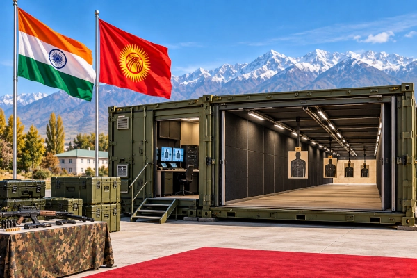 India Gifts Indigenous Zen Technologies Shooting Range to Kyrgyzstan, Strengthening Defence Cooperation