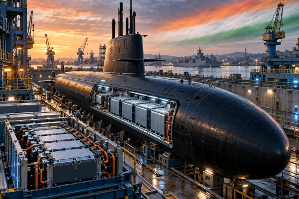 MDL Begins Development of Indigenous Lithium-Ion Battery System for Project-75(I) Submarines