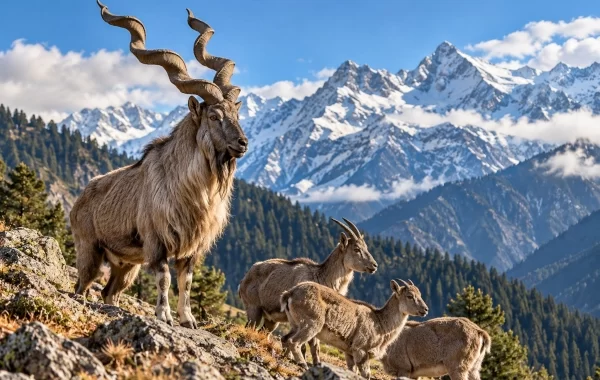 Kashmir Markhor Population Rises to 227 as Kazinag Conservation Efforts Show Results