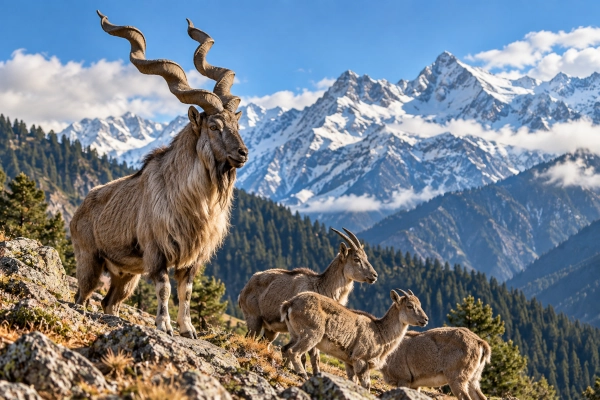 Kashmir Markhor Population Rises to 227 as Kazinag Conservation Efforts Show Results
